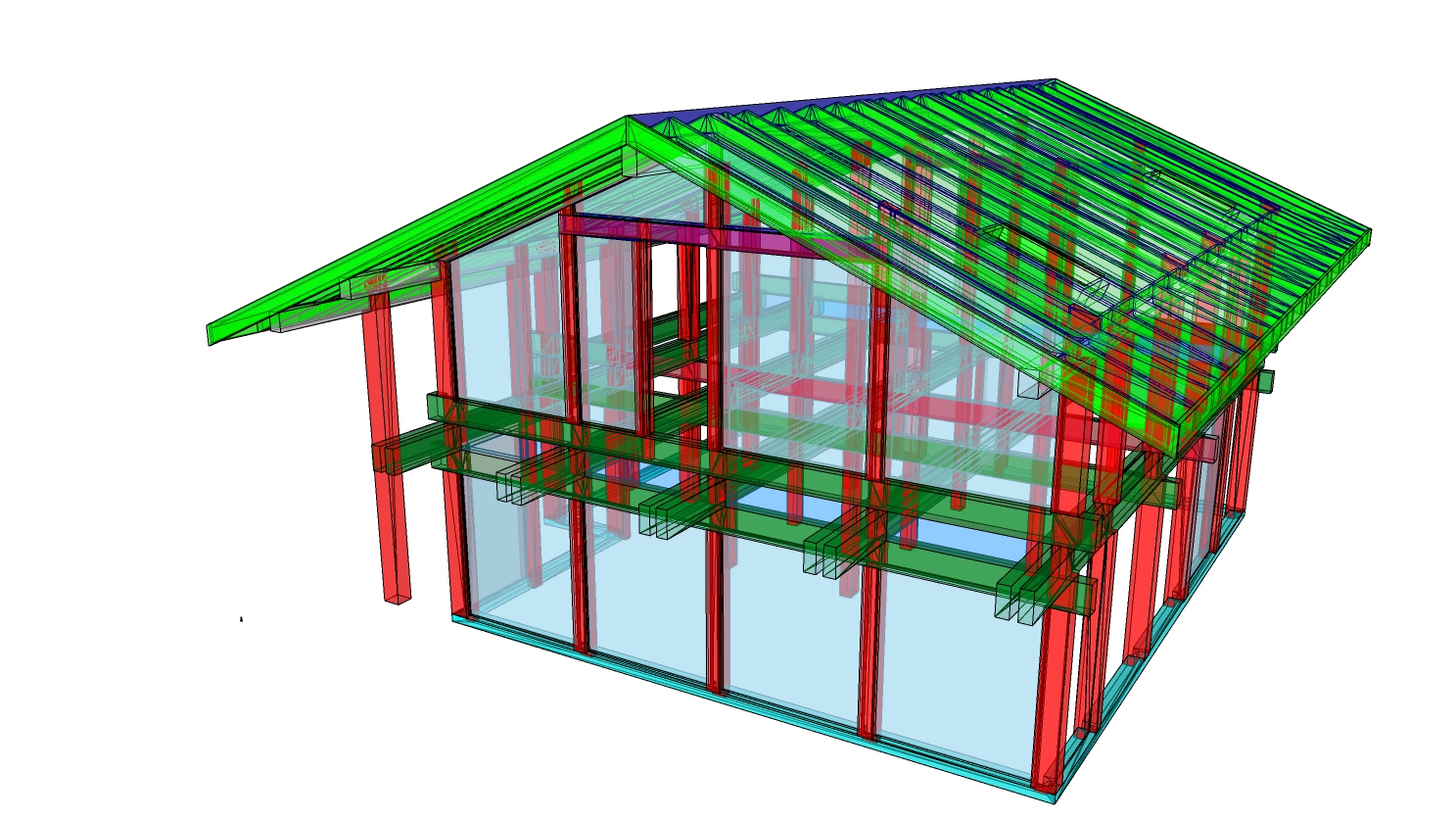 Закончили проект фахверк дома для Подмосковья